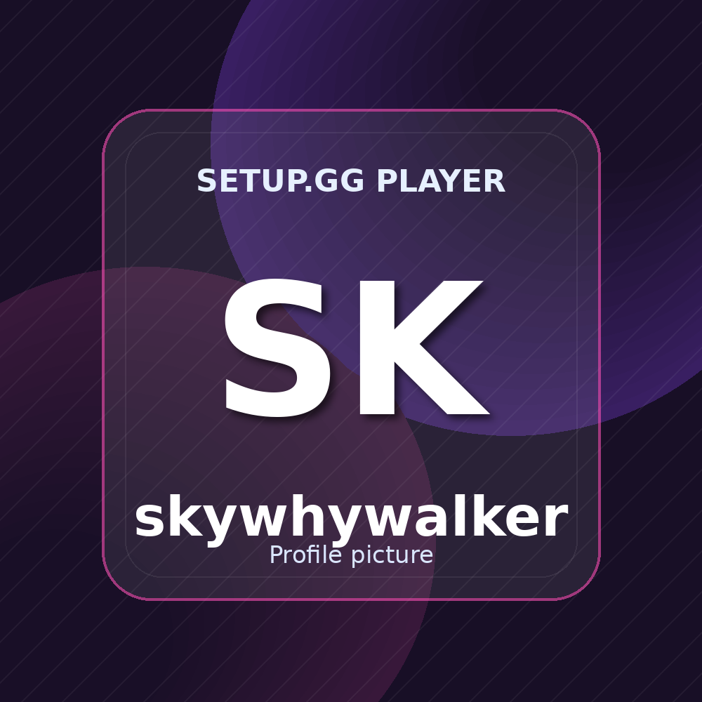 skywhywalker Setup Profile, Gear & PC Specs (2026)